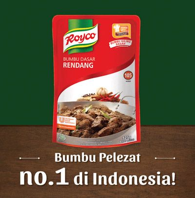 Royco Bumbu Rempah Serbaguna 525g - Dengan Royco Bumbu Dasar Rendang, semua bisa hadirkan kelezatan Rendang otentik setiap saat!
